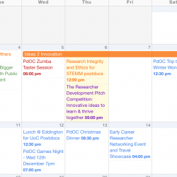 The Postdoc Calendar